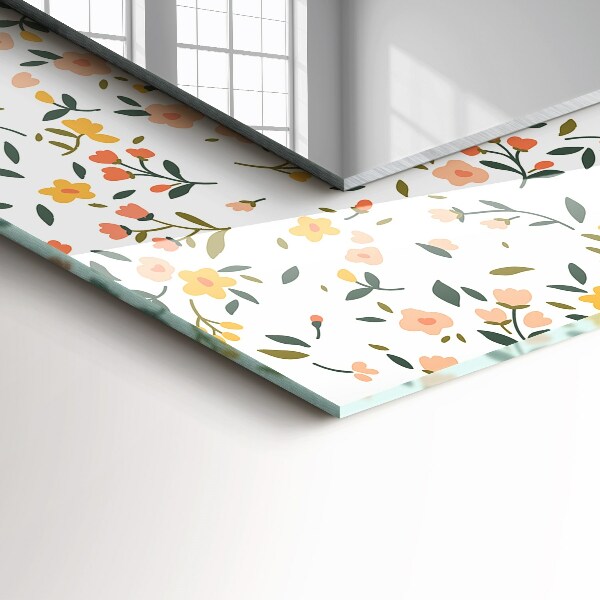 Motivo floral en un tejido