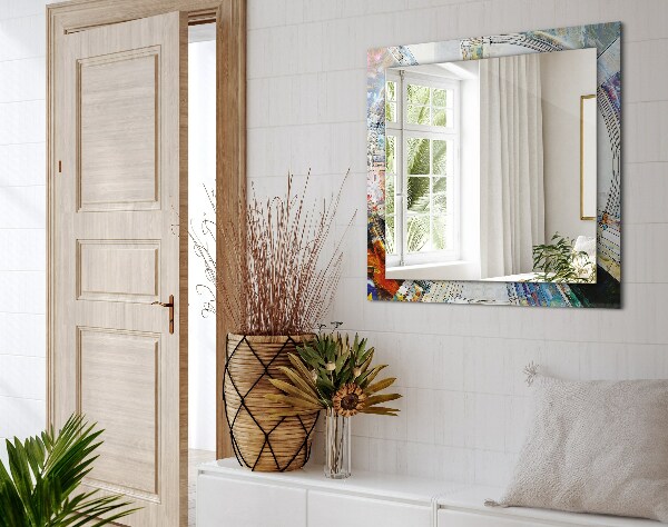 Mosaico abstracto de círculos