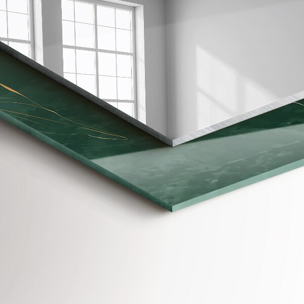 Hojas verdes y doradas