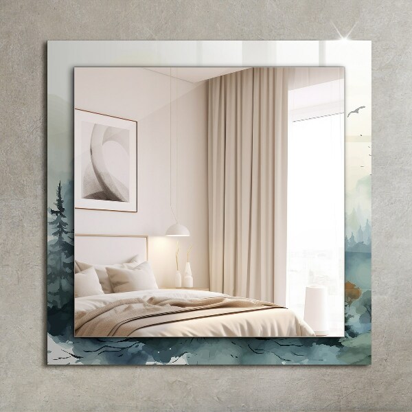 Flores hojas pájaros