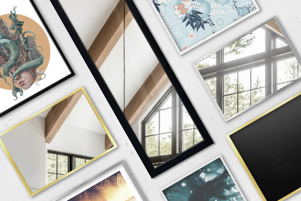 Espejo de pie blanco 36x156 cm