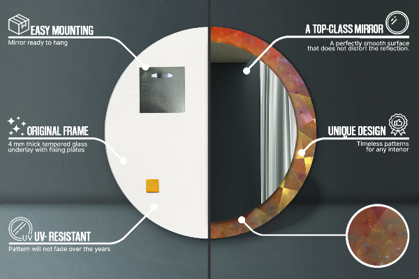 Espejo ścienne decorativo redondo Abstracción espiral