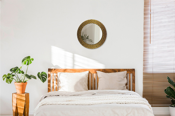 Espejo redondo impreso decorativo redondo Adorno griego