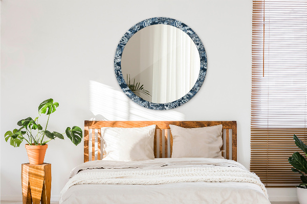 Espejo redondo con decoración Collage