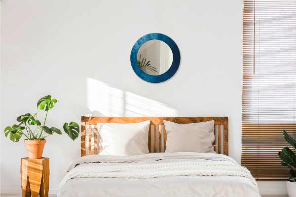 Espejo redondo marco con estampado decorativo Arte abstracto