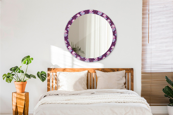 Espejo redondo impreso decorativo redondo Estrellas unicornio