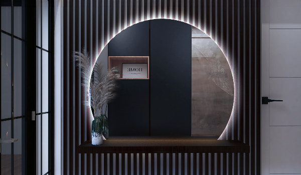 Espejo cortado irregular LED 74x90 cm