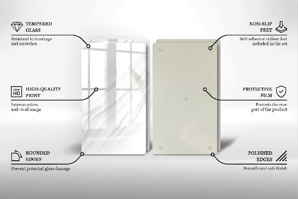 Protector pared cocina Mármol delicado