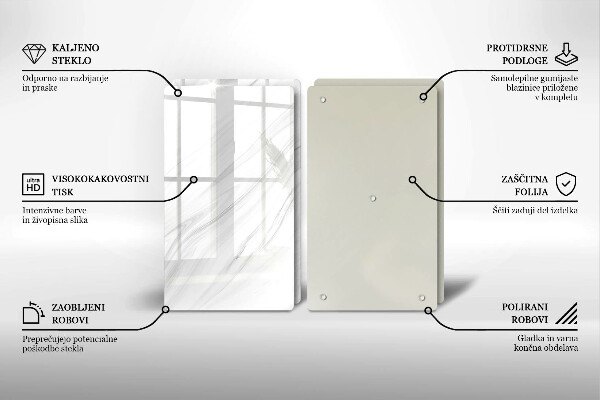 Protector pared cocina Mármol delicado