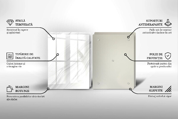 Protector pared cocina Mármol delicado