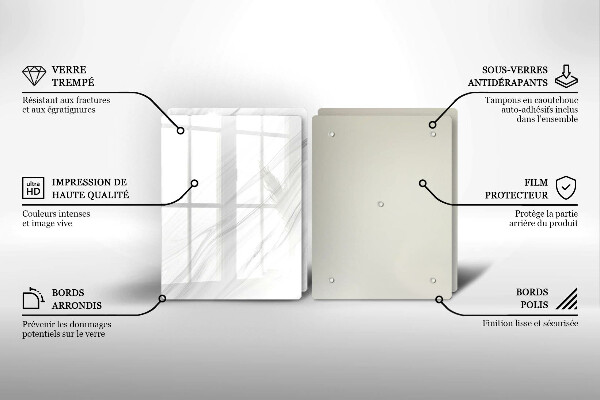 Protector pared cocina Mármol delicado