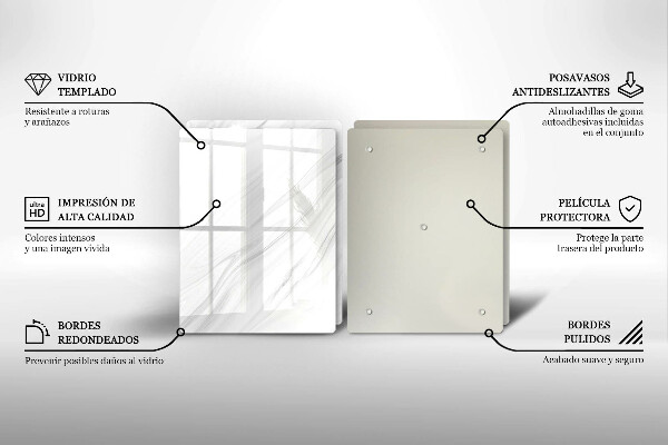 Protector pared cocina Mármol delicado