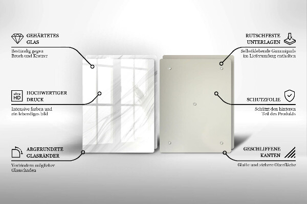 Protector pared cocina Mármol delicado