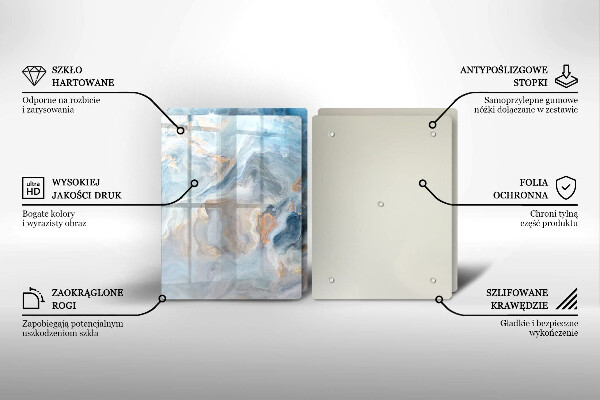 Protector pared cocina Textura de mármol