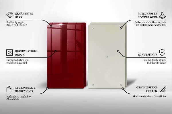 Tapa encimera Color burdeos