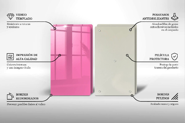 Tapa encimera Color rosa