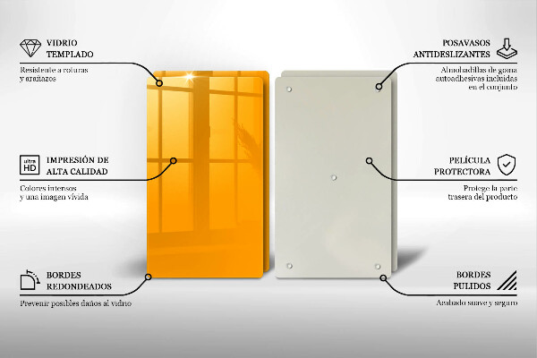 Tapa encimera Color amarillo oscuro