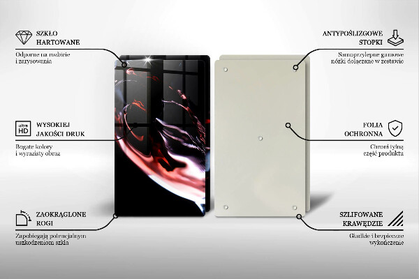 Protector pared cocina Una copa de vino tinto