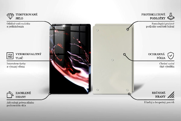 Protector pared cocina Una copa de vino tinto