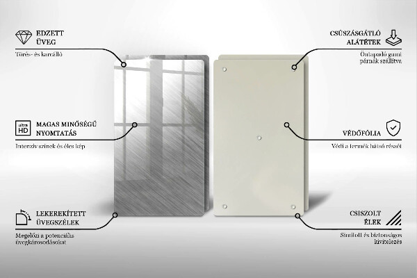 Protector pared cocina Fondo de textura metálica