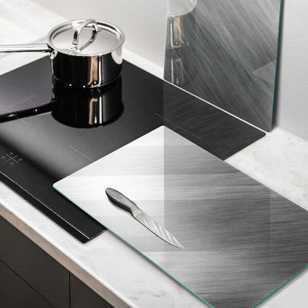 Protector pared cocina Fondo de textura metálica