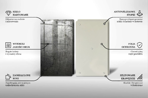 Protector pared cocina Textura metálica