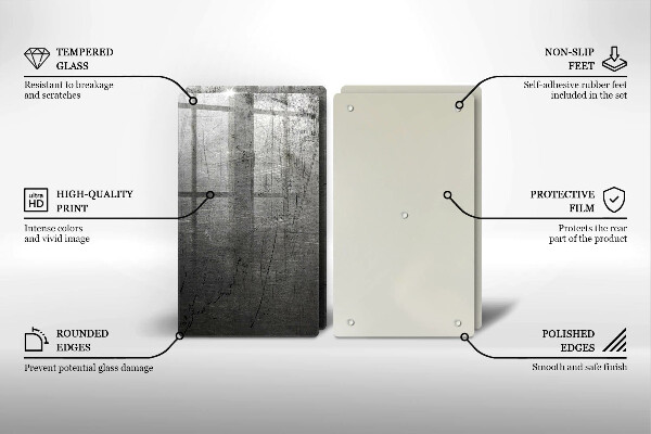 Protector pared cocina Textura metálica