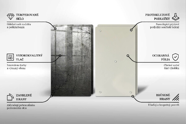 Protector pared cocina Textura metálica