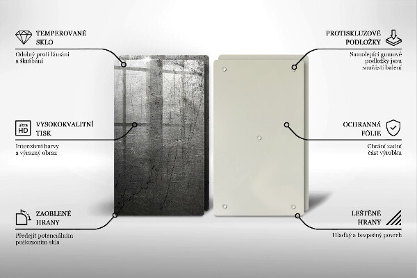 Protector pared cocina Textura metálica