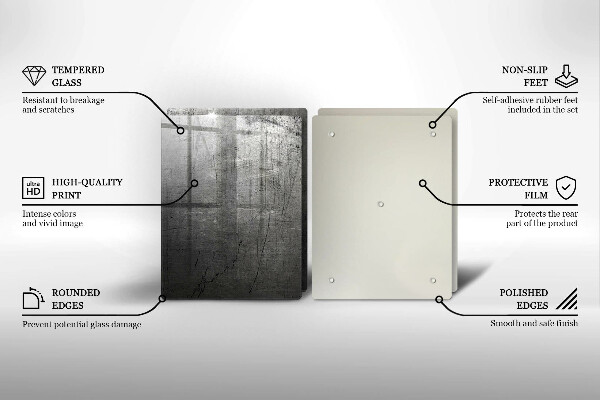 Protector pared cocina Textura metálica