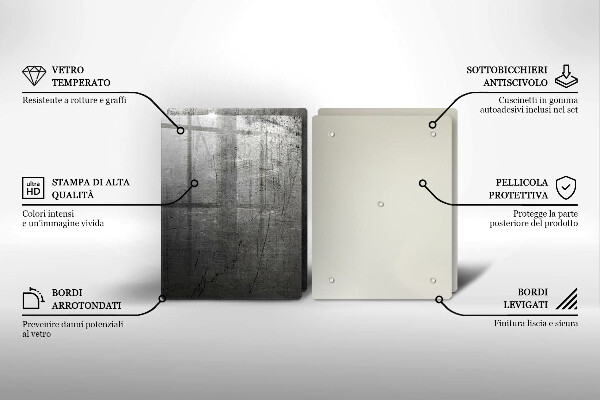 Protector pared cocina Textura metálica