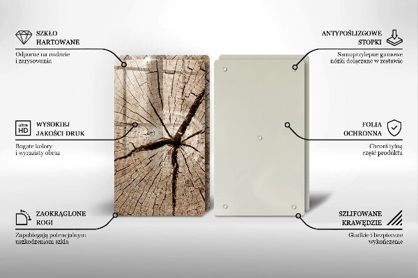 Protector pared cocina Sección transversal de un árbol