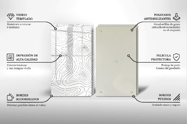 Protector pared cocina Formas abstractas