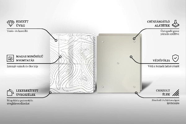 Protector pared cocina Formas abstractas