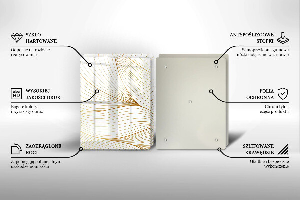 Protector pared cocina Patrón de líneas modernas