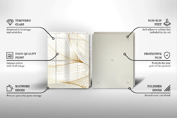 Protector pared cocina Patrón de líneas modernas