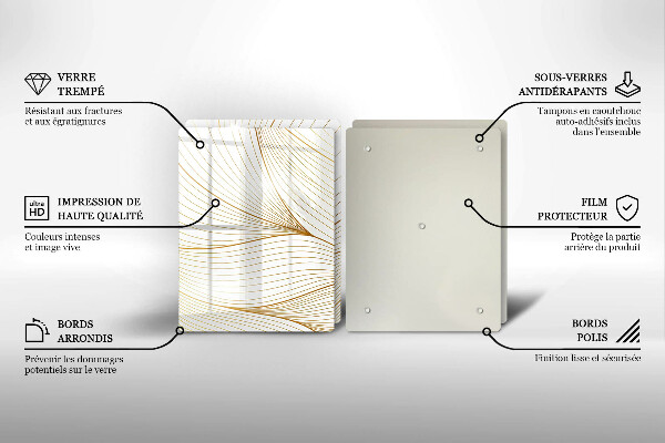 Protector pared cocina Patrón de líneas modernas