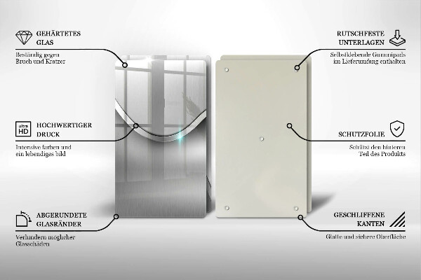 Protector pared cocina Abstracción de metales