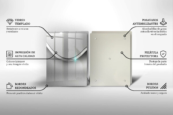 Protector pared cocina Abstracción de metales