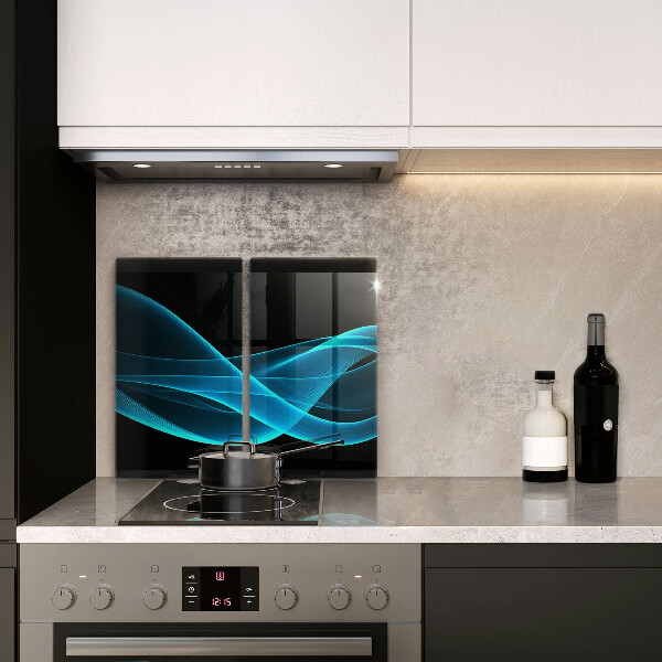 Protector pared cocina Abstracción azul