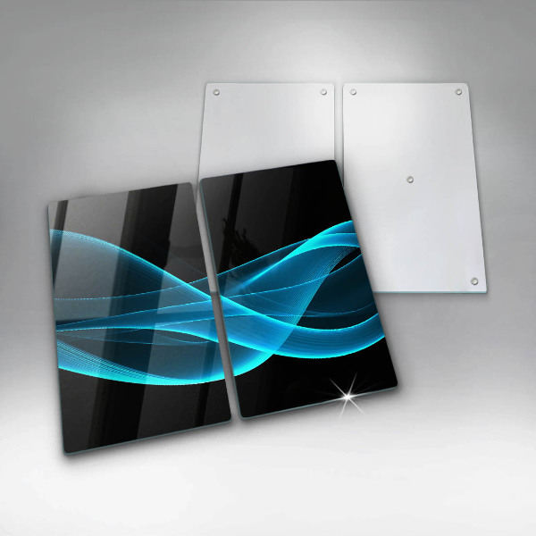 Protector pared cocina Abstracción azul