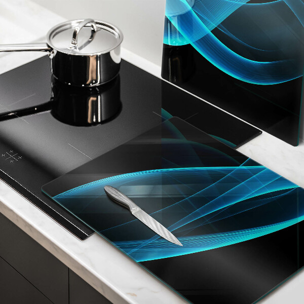 Protector pared cocina Abstracción azul