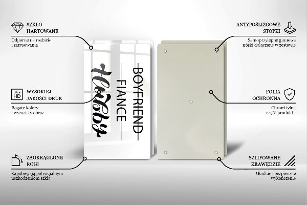 Protector pared cocina Inscripción frase patrón.