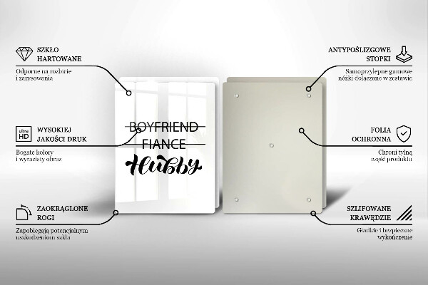 Protector pared cocina Inscripción frase patrón.