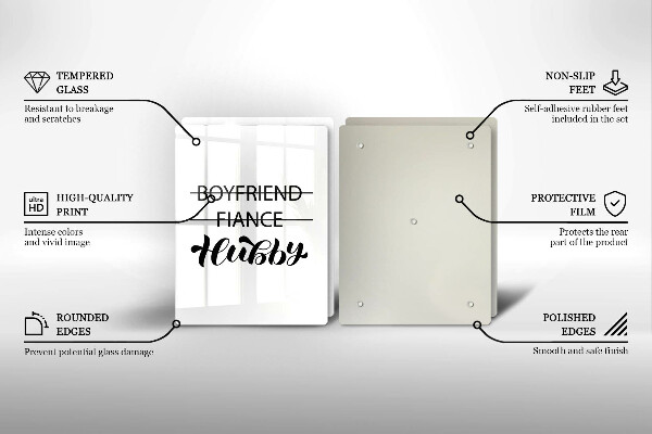 Protector pared cocina Inscripción frase patrón.