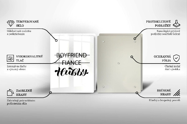 Protector pared cocina Inscripción frase patrón.