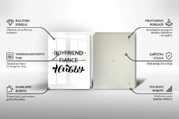 Protector pared cocina Inscripción frase patrón.