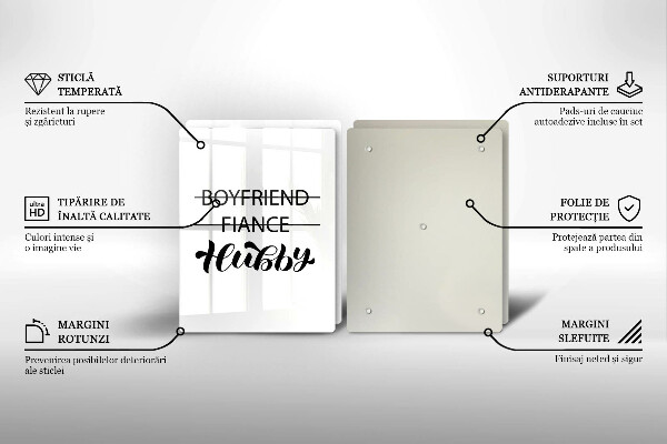 Protector pared cocina Inscripción frase patrón.