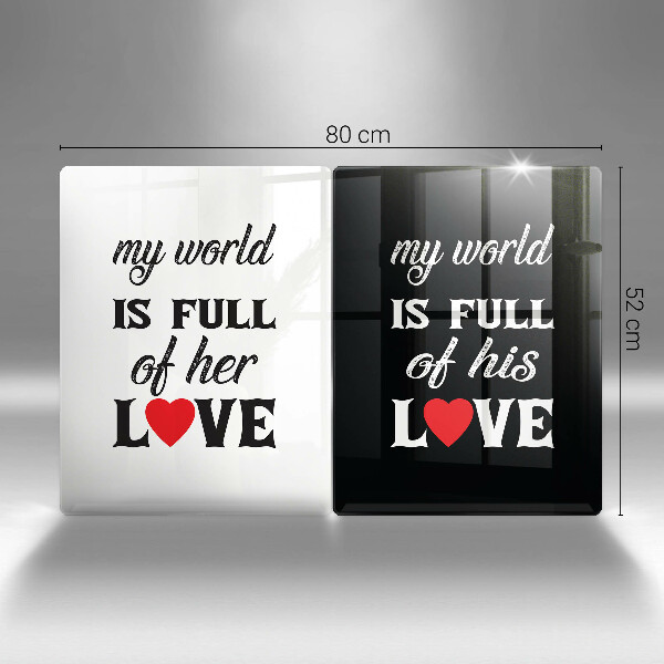 Protector pared cocina Inscripción frase