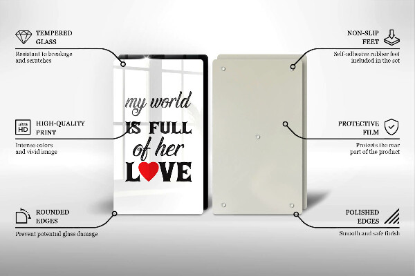 Protector pared cocina Inscripción frase